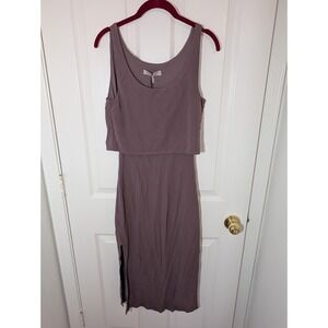 ST. STUDIO Womens Dusty Grape Crepe Jersey Dress Size‎ S